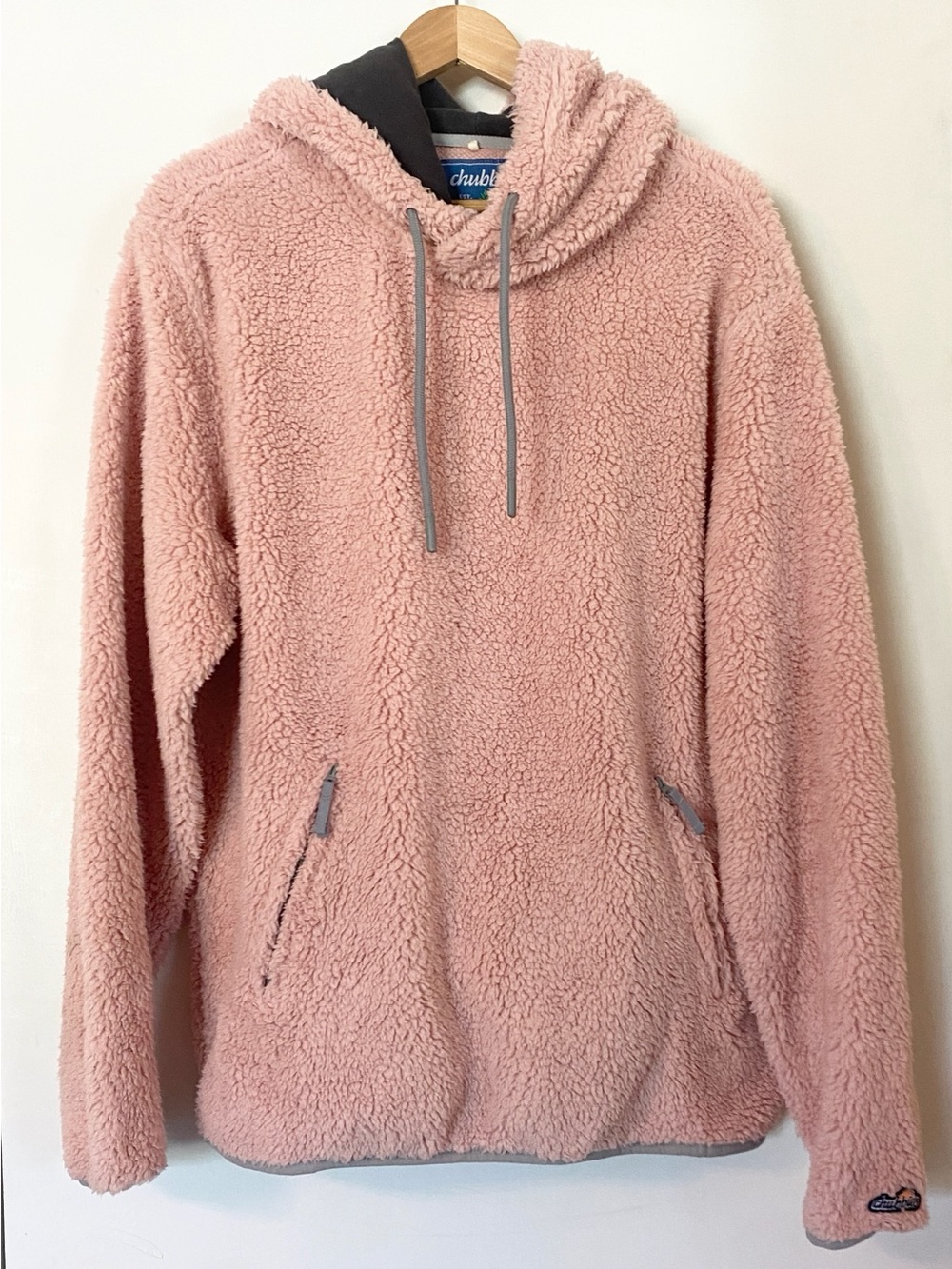 Chubbies Sherpa Hoodie Sweatshirt Pink XL